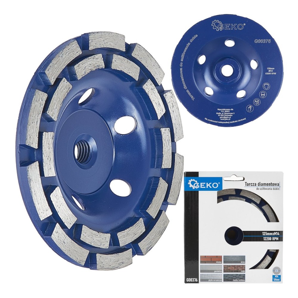Tarcza diam. do szlif.125 M14 duble GEKO(20)
