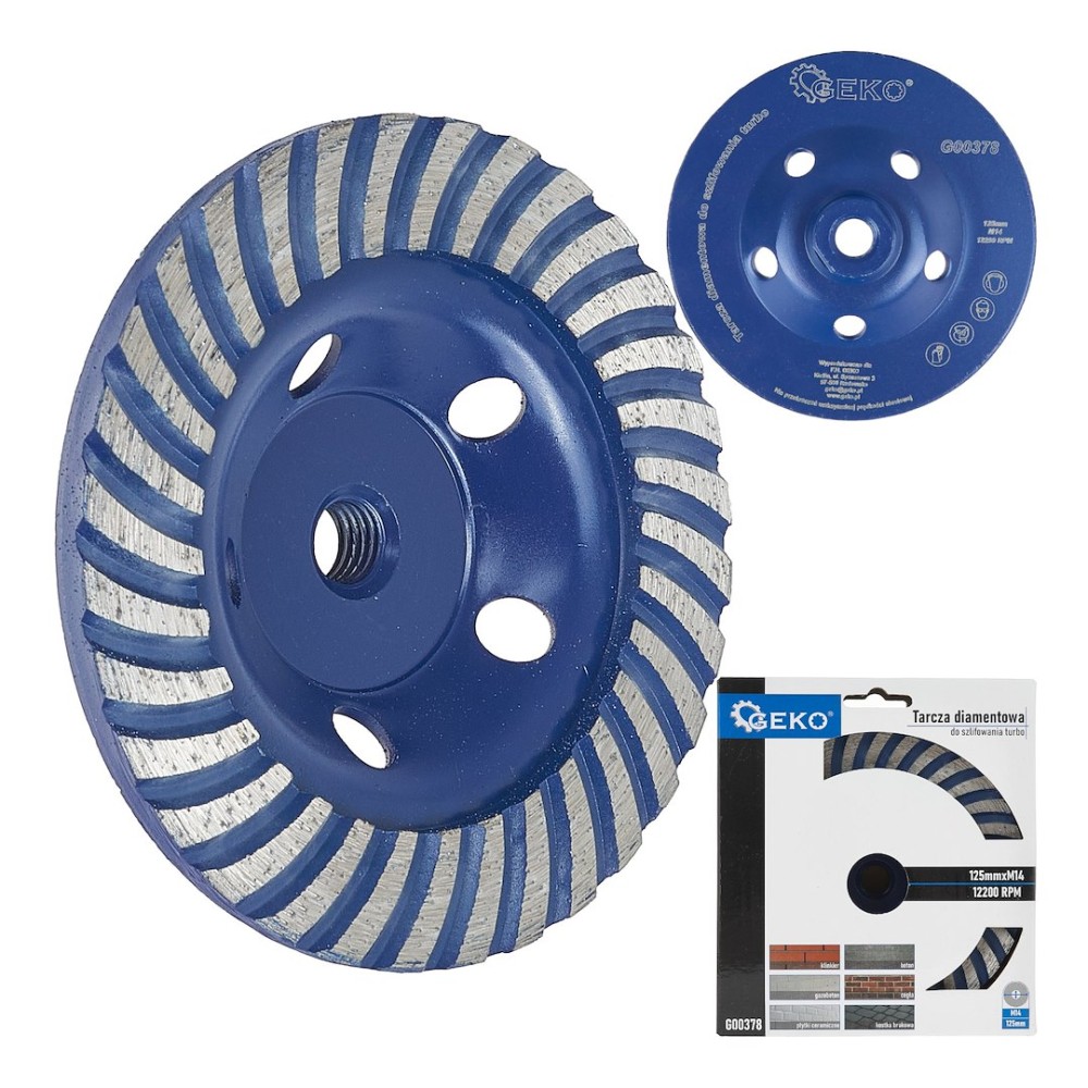 Tarcza diam.do szlif.125 M14 turbo GEKO(20)
