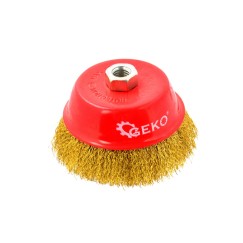 Szczotka druciana czołowa mosiężna 125mm/5" M14(30)