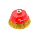 Szczotka druciana czołowa mosiężna 125mm/5" M14(30)