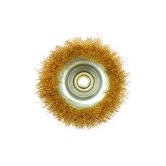 Szczotka druciana czołowa mosiężna 125mm/5" M14(30)