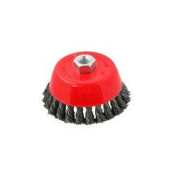 Szczotka druciana czołowa pleciona 100mm/4" M14(60)