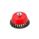 Szczotka druciana czołowa pleciona 100mm/4" M14(60)