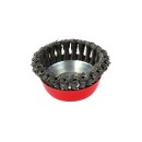 Szczotka druciana czołowa pleciona 100mm/4" M14(60)