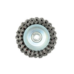 Szczotka druciana czołowa pleciona 100mm/4" M14(60)