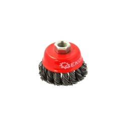 Szczotka druciana czołowa pleciona 65mm M14(100)