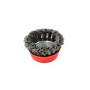 Szczotka druciana czołowa pleciona 75mm/3" M14(100)