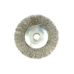 Szczotka druciana obrot.boczna 100mm  M14 drut karbowany stalowy (60)