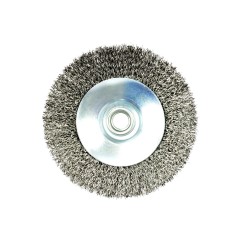 Szczotka druciana obrot.boczna 115mm M14 drut karbowany stalowy(40)