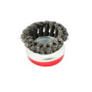 Szczotka druciana czołowa pl.65mm M14+opaska (40)