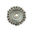 Szczotka druciana czołowa pl.100mm M14+opaska(30/50)