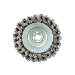 Szczotka druciana czołowa pl.125mm M14+opaska(20)