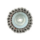 Szczotka druciana czołowa pl.125mm M14+opaska(20)