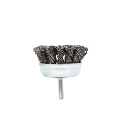 Szczotka druciana czołowa,pleciona 65mm z trzpieniem(10/100)