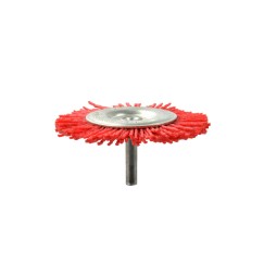 Szczotka druciana tarczowa trzpieniowa nylon 75mm (10/100)