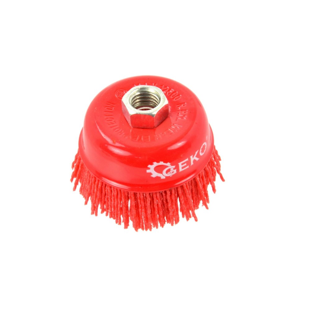 Szczotka druciana czołowa nylon 75mm M14 (100)