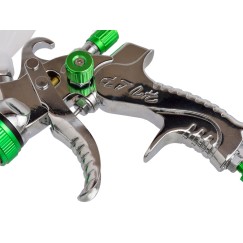 Prof. pistolet lakier.HVLP/red with plated/GEKO(20)