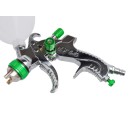 Prof. pistolet lakier.HVLP/red with plated/GEKO(20)