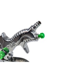 Prof. pistolet lakier.HVLP/red with plated/GEKO(20)