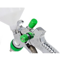 Prof. pistolet lakier.HVLP/red with plated/GEKO(20)