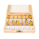 Frezy kształtowe do drewna 12 el./8mm/ GEKO(20)