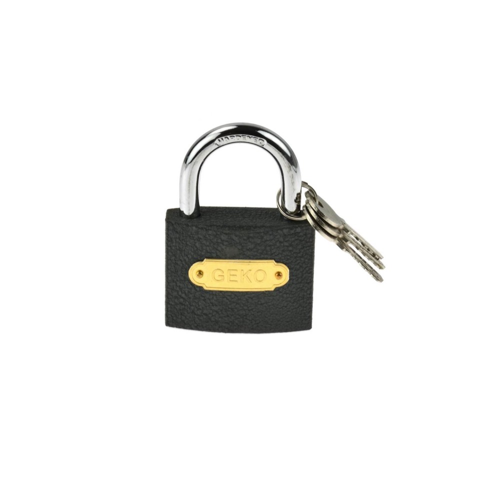Kłódka szara 63 mm GEKO (60/6)