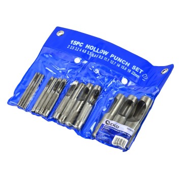 Kpl.przebijaków do skóry 15el.2-22mm(10/20)