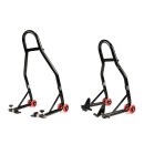 Stojaki motocyklowe tył + przód COMBO (1)