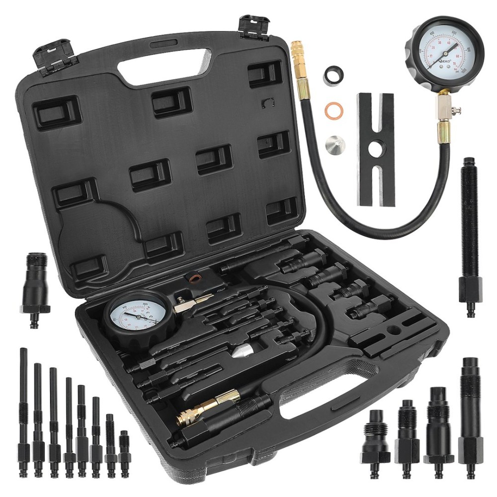 Tester ciśnienia sprężania diesel z adapterami 17el (5)