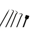 Zestaw grotów-haków  i skrobaków 9el. (20)