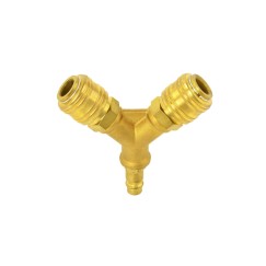 Rozdzielacz-trójnik  pneumatyczny ze złączkami 1/2" (100)