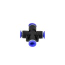 Złączka automatyczna węża PU/PE krzyżowa 8mm (25/50/500)