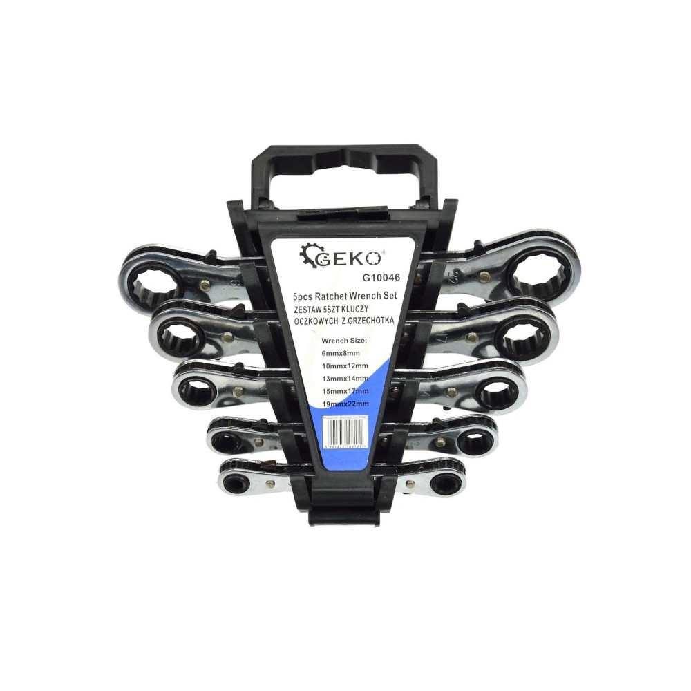 Kpl.kluczy oczk.z grzechotką 6-22mm 5el.(5/20)