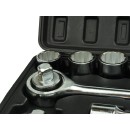 Zestaw kluczy nasad.21el.3/4" 12-kąt.19-50mm/czarna walizka/(2)