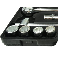Zestaw kluczy nasad.21el.3/4" 12-kąt.19-50mm/czarna walizka/(2)
