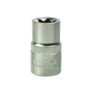 9el.kpl.nasadek torx E4-16,1/4&1/2"na listwie GEKO(20)