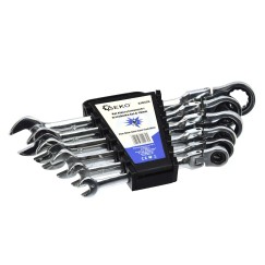 Kpl.kluczy łamanych z grzechotką 8-19mm 6szt(20)