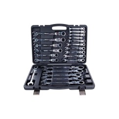 Kpl.kluczy łamanych z grzechotką  22el. 6-32mm  (2)