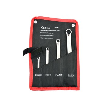 Klucze polerowane Oczkowe-Torx 4el.E6-E24(40)