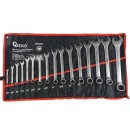 Kpl. kluczy płasko-oczkowych calowych 16el. 1/4"-1,1/4"(6)