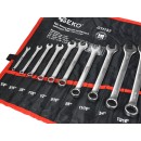 Kpl. kluczy płasko-oczkowych calowych 16el. 1/4"-1,1/4"(6)