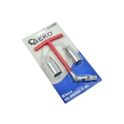 Przegubowy klucz do świec 3 el./nasadki 16 i 21mm/(50)