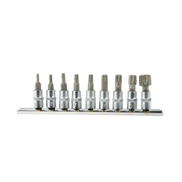 9el.zestaw kl.trzp.torx T10-60 1/4" CRV(10/20)