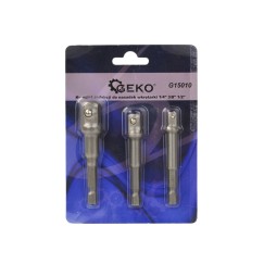 Kpl. redukcji do nasadek wkrętarki 1/4" 3/8" 1/2"(25/100)