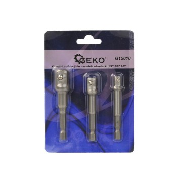 Kpl. redukcji do nasadek wkrętarki 1/4" 3/8" 1/2"(25/100)