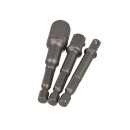 Kpl. redukcji do nasadek wkrętarki 1/4" 3/8" 1/2"(25/100)