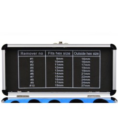 Zestaw nasadek do zniszczonych śrub 10el. alu.op. (25/30)