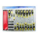 Zestaw wkrętaków 59el. CRV  GEKO(czarno-żółte) (5)