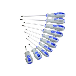 Wkrętaki 10el.CRV GEKO (szaro-niebieskie)(10)