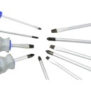 Wkrętaki 10el.CRV GEKO (szaro-niebieskie)(10)